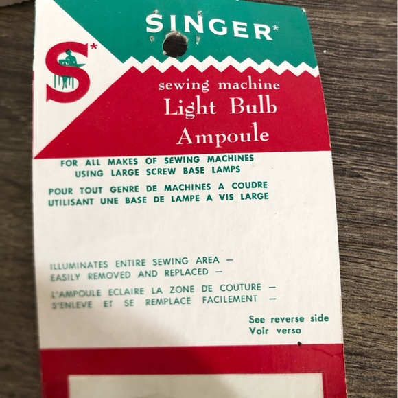 Vtg NOS Singer Sewing Machine Light Bulb - Picture 2 of 8